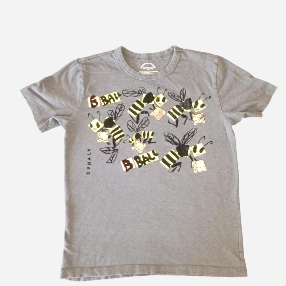 No-brand Grey and Blue T-shirt